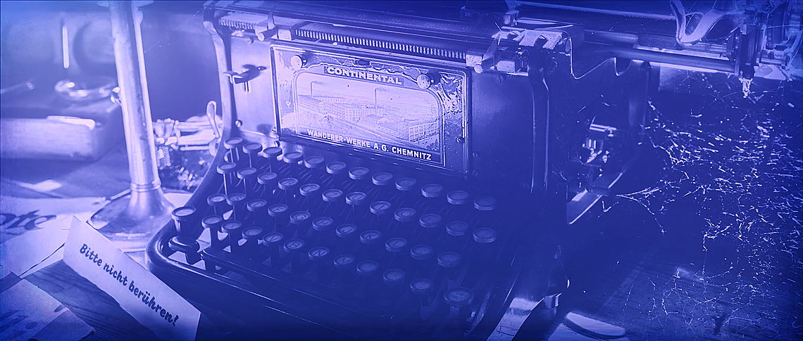 Bild einer alten Schreibmaschine